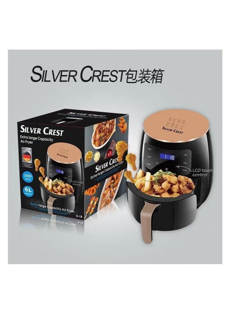 Silvercrest Electric Air Fryer, 6 Liters - 2400 Watts TIGER389 - Image 2